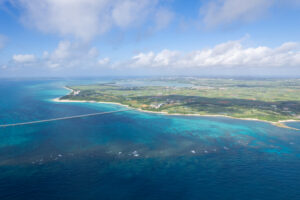 宮古島 | 上空から見る来間大橋は絶景だった